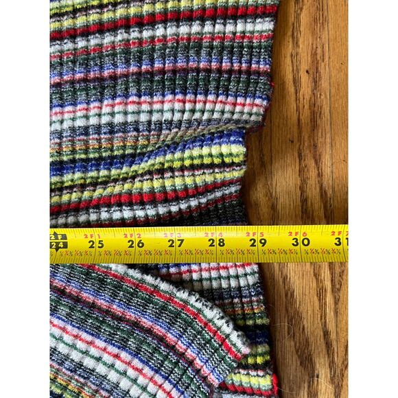 ReM'Ade by Marques Almeida Multicolor Striped Wool Midi Skirt Women's Size Small - Picture 11 of 11